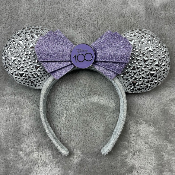 Disney Accessories - Disney Parks 100 Years Platinum Celebration Minnie Headband Ears
